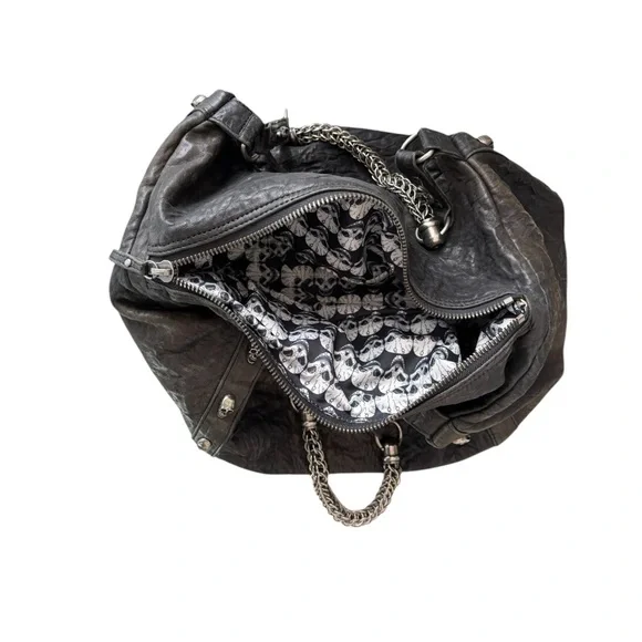 Thomas Wylde VINTAGE RARE Black SKULL Lambskin Oxford Circus Bag - Picture 13 of 16